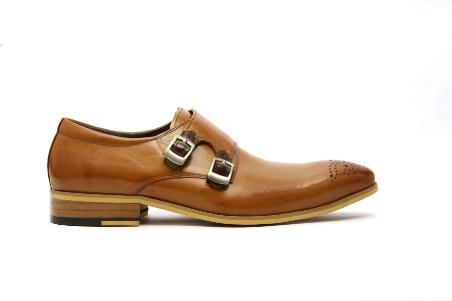 Zapato cuero cafe con hebilla 216-1 - Imagen 2